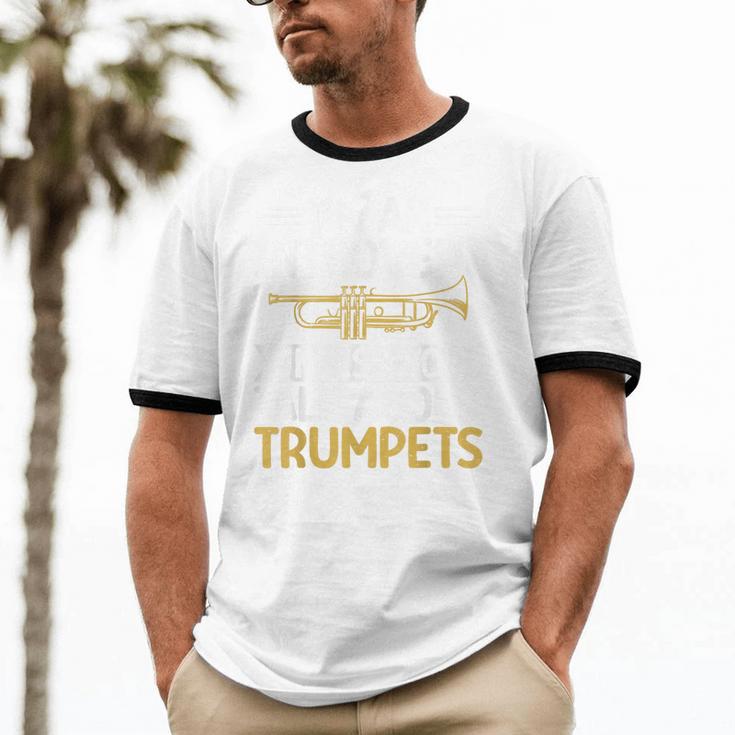 Im An Introvert Unless You Talk About Trumpets Unisex Cotton Ringer T-Shirt Im An Introvert Unless You Talk About Trumpets Unisex Cotton Ringer T-Shirt