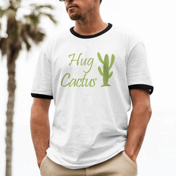 Introverts Sassy Saying Sassy Quote No Hugs Go Hug Cactus Unisex Cotton Ringer T-Shirt Introverts Sassy Saying Sassy Quote No Hugs Go Hug Cactus Unisex Cotton Ringer T-Shirt