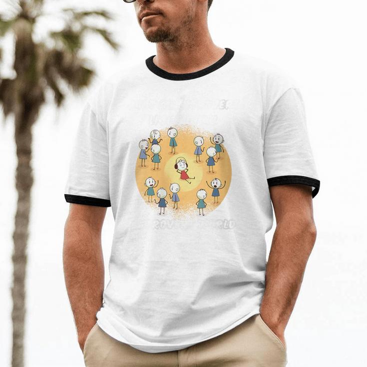 Just An Introvert Living In An Extrovert World Stickmen Unisex Cotton Ringer T-Shirt Just An Introvert Living In An Extrovert World Stickmen Unisex Cotton Ringer T-Shirt