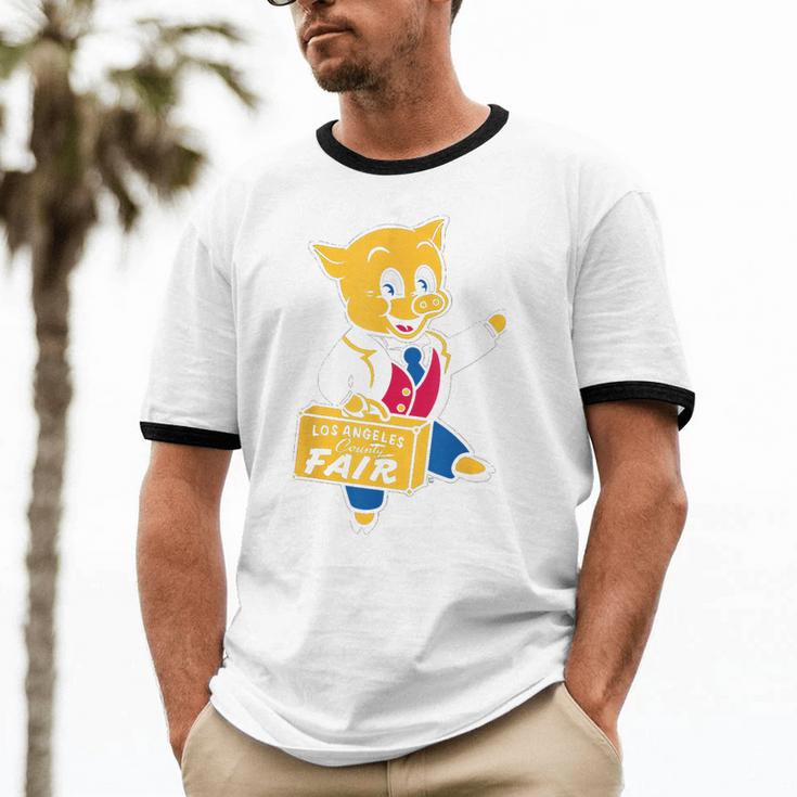 LA Fair Los Angeles County Vintage Nostalgia Unisex Cotton Ringer T-Shirt LA Fair Los Angeles County Vintage Nostalgia Unisex Cotton Ringer T-Shirt