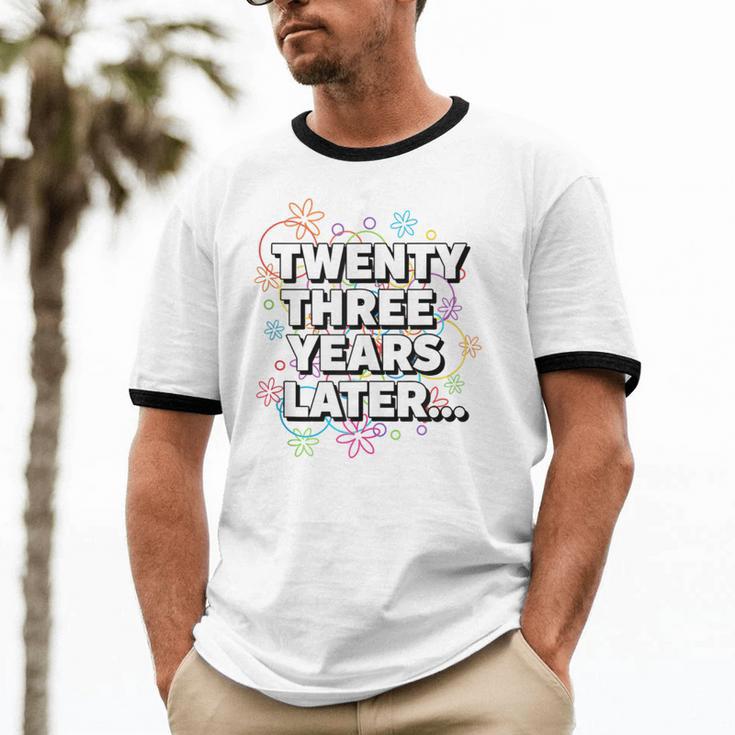 Literary Twenty Three Years Later Bookish Nostalgia Unisex Cotton Ringer T-Shirt Literary Twenty Three Years Later Bookish Nostalgia Unisex Cotton Ringer T-Shirt