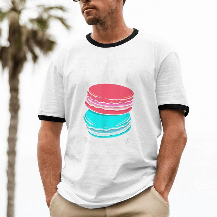 Macaroons Dessert Antisocial Introvert Pastries Food Lover Unisex Cotton Ringer T-Shirt Macaroons Dessert Antisocial Introvert Pastries Food Lover Unisex Cotton Ringer T-Shirt
