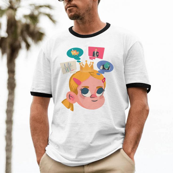 Meme Queen In Silence Introvert Anti People Antisocial Quiet Unisex Cotton Ringer T-Shirt