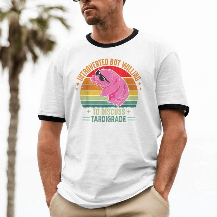 Microbiology Science Nerd STEM Introvert Tardigrades Lover Unisex Cotton Ringer T-Shirt Microbiology Science Nerd STEM Introvert Tardigrades Lover Unisex Cotton Ringer T-Shirt