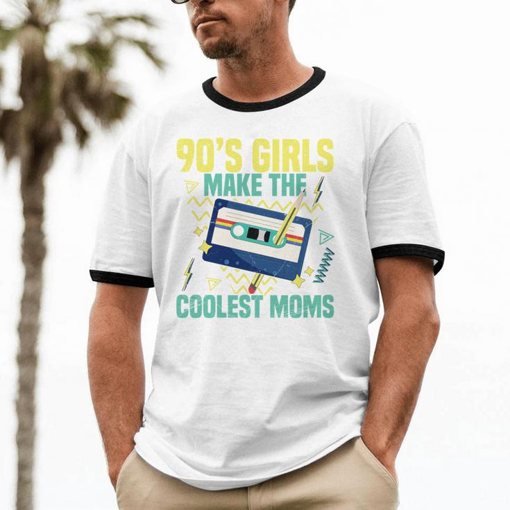 Nineties Girls Make The Coolest Moms Nostalgia 90s Mom Unisex Cotton Ringer T-Shirt Nineties Girls Make The Coolest Moms Nostalgia 90s Mom Unisex Cotton Ringer T-Shirt