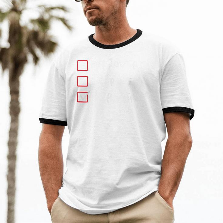 Not Introvert Not Extrovert Pervert Visual Joke Ambivert Unisex Cotton Ringer T-Shirt
