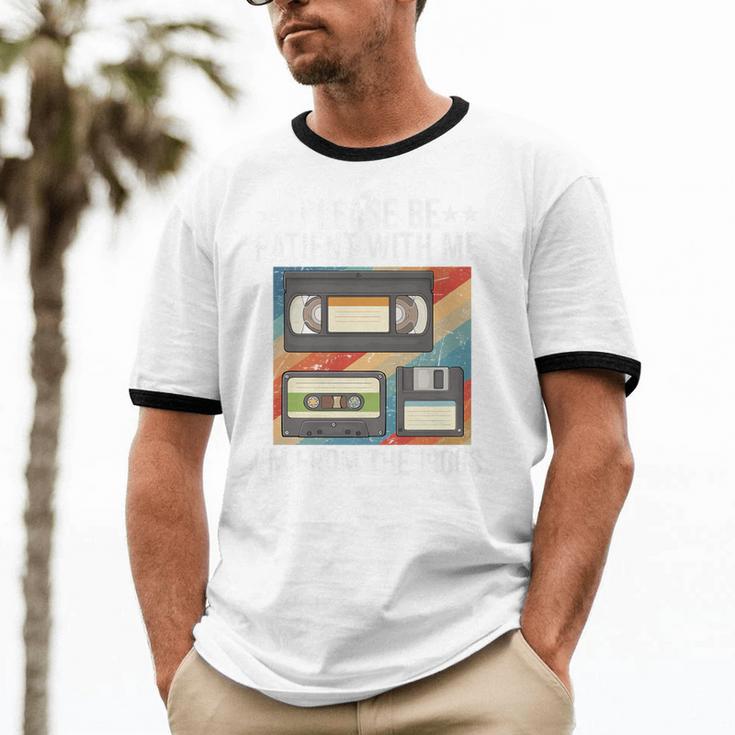 Be Patient With Me I'm From The 1900s Premium Unisex Cotton Ringer T-Shirt