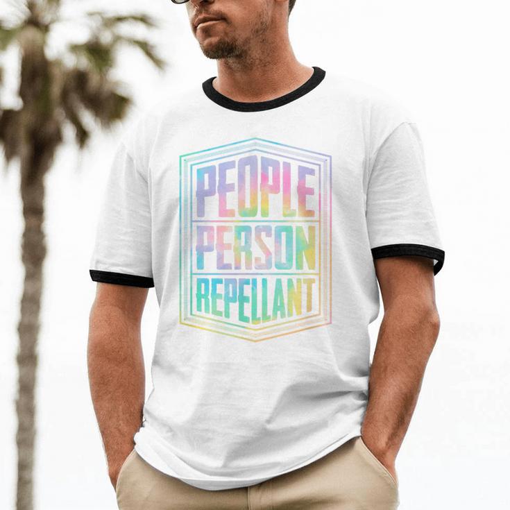 People Person Repellant Antisocial Introvert Unisex Cotton Ringer T-Shirt People Person Repellant Antisocial Introvert Unisex Cotton Ringer T-Shirt
