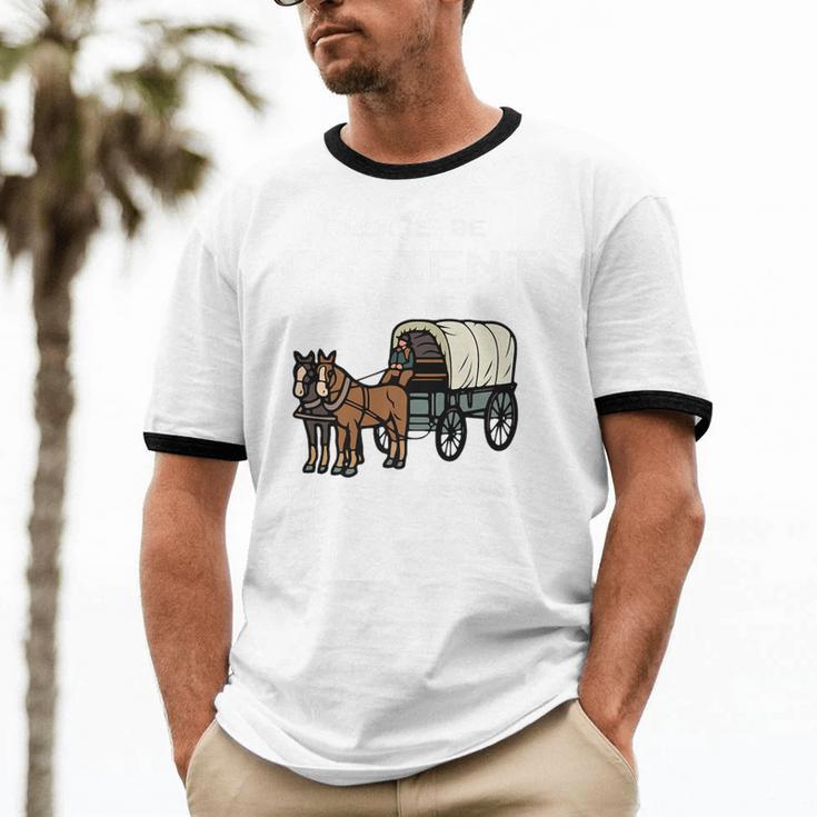 Please Be Patient I'm From The 1900s Amish Wagon & Vintage Premium Unisex Cotton Ringer T-Shirt Please Be Patient I'm From The 1900s Amish Wagon & Vintage Premium Unisex Cotton Ringer T-Shirt