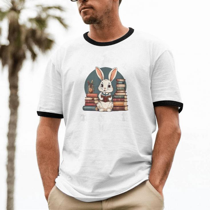 Please Be Patient With Me I'm From The 1900s Bunny 90s Unisex Cotton Ringer T-Shirt