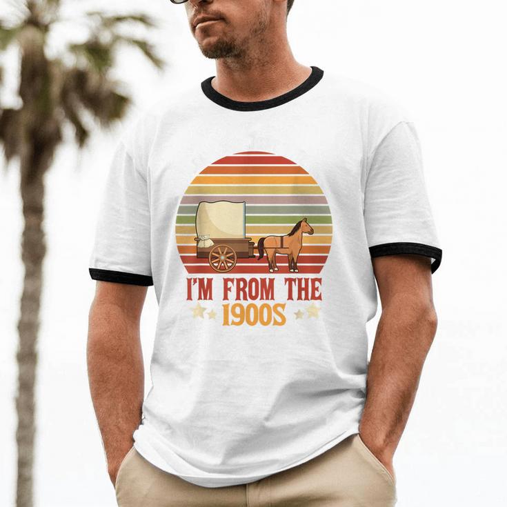 Please Be Patient With Me I'm From The 1900s Cool Dad Unisex Cotton Ringer T-Shirt Please Be Patient With Me I'm From The 1900s Cool Dad Unisex Cotton Ringer T-Shirt