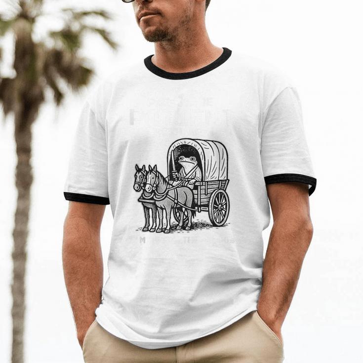 Please Be Patient With Me I'm From The 1900s Frog Unisex Cotton Ringer T-Shirt Please Be Patient With Me I'm From The 1900s Frog Unisex Cotton Ringer T-Shirt