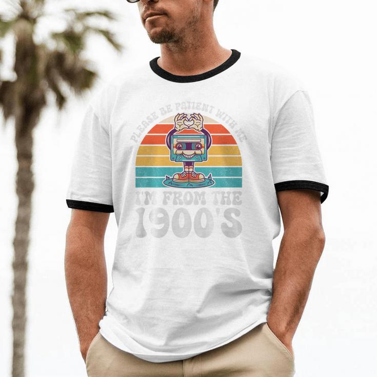 Please Be Patient With Me I'm From The 1900s Kawaii Premium Tri-Blend Unisex Cotton Ringer T-Shirt Please Be Patient With Me I'm From The 1900s Kawaii Premium Tri-Blend Unisex Cotton Ringer T-Shirt