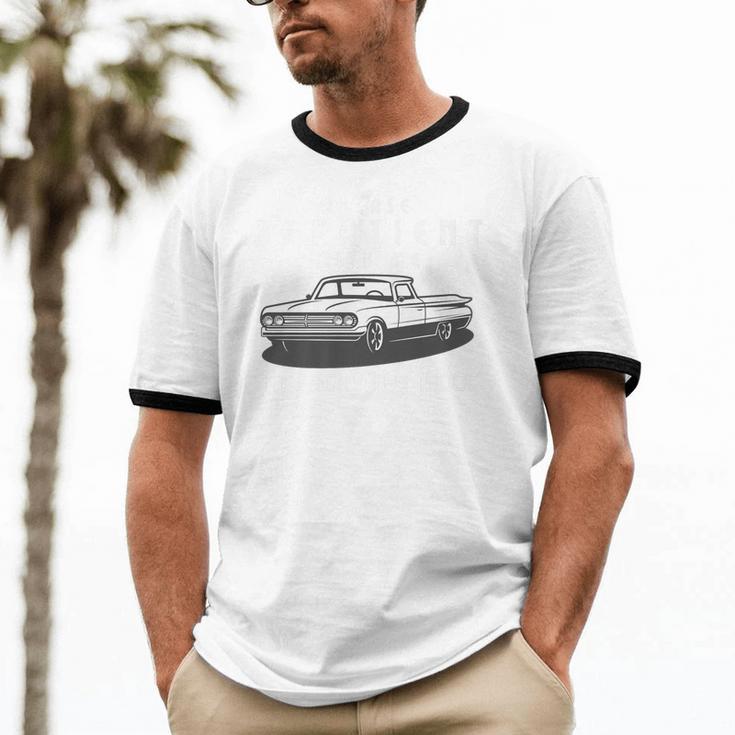 Please Be Patient With Me I'm From The 1900s Old Car Premium Unisex Cotton Ringer T-Shirt