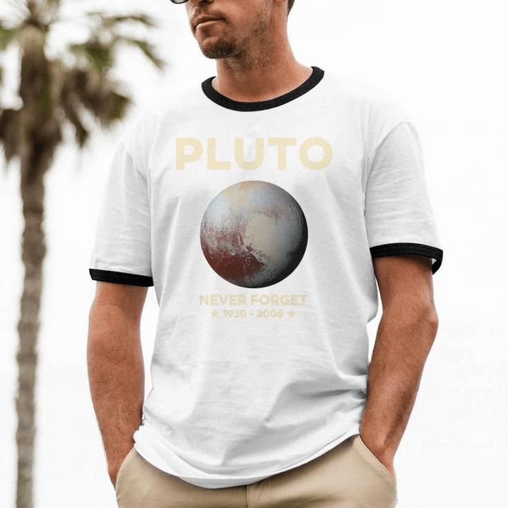 Pluto Never Forget 1930-2006 Planet Space Science Nostalgia Premium Tri-Blend Unisex Cotton Ringer T-Shirt Pluto Never Forget 1930-2006 Planet Space Science Nostalgia Premium Tri-Blend Unisex Cotton Ringer T-Shirt