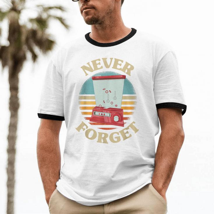 Retro Gaming Never Forget Nostalgia Vintage Unisex Cotton Ringer T-Shirt Retro Gaming Never Forget Nostalgia Vintage Unisex Cotton Ringer T-Shirt
