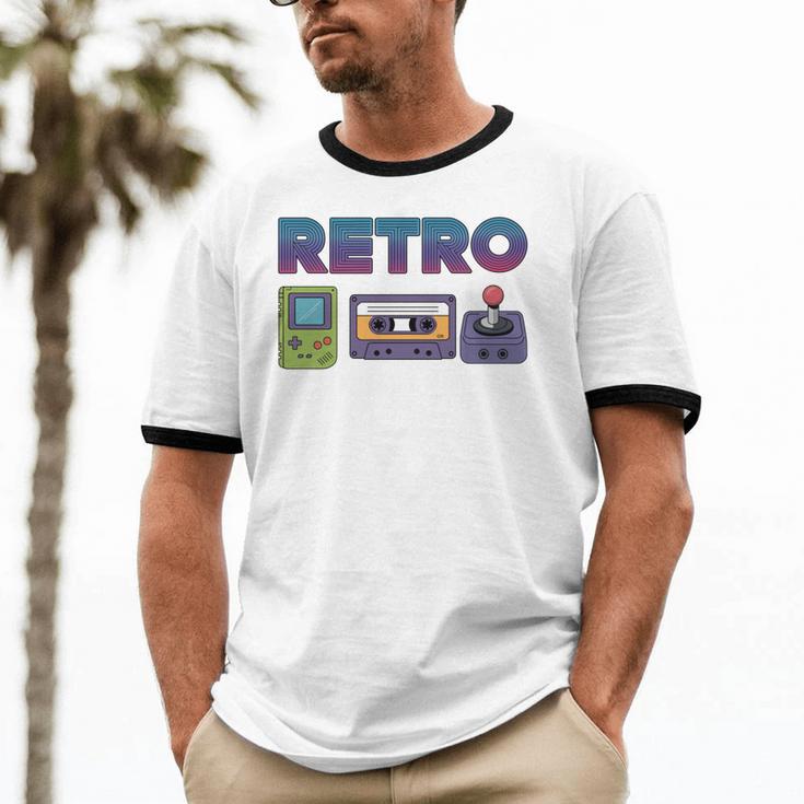 Retro Gaming Nostalgia Tee Perfect For 90s Lovers Unisex Cotton Ringer T-Shirt Retro Gaming Nostalgia Tee Perfect For 90s Lovers Unisex Cotton Ringer T-Shirt
