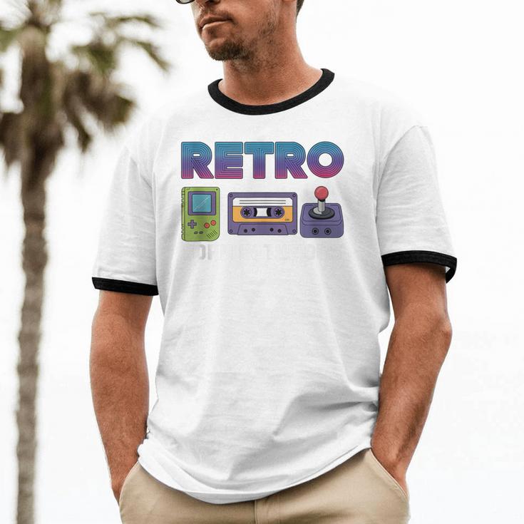 Retro Gaming Nostalgia Tee Perfect For Vintage Lovers Unisex Cotton Ringer T-Shirt Retro Gaming Nostalgia Tee Perfect For Vintage Lovers Unisex Cotton Ringer T-Shirt