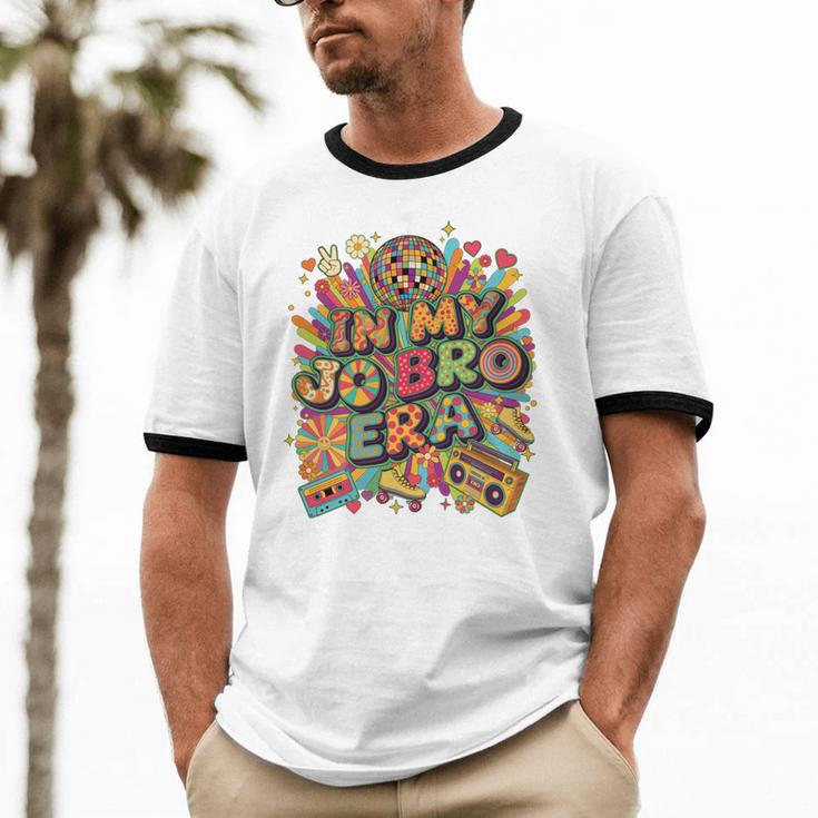 Retro Nostalgia Era Disco Groovy 80s 90s Vintage Aesthetic Unisex Cotton Ringer T-Shirt Retro Nostalgia Era Disco Groovy 80s 90s Vintage Aesthetic Unisex Cotton Ringer T-Shirt