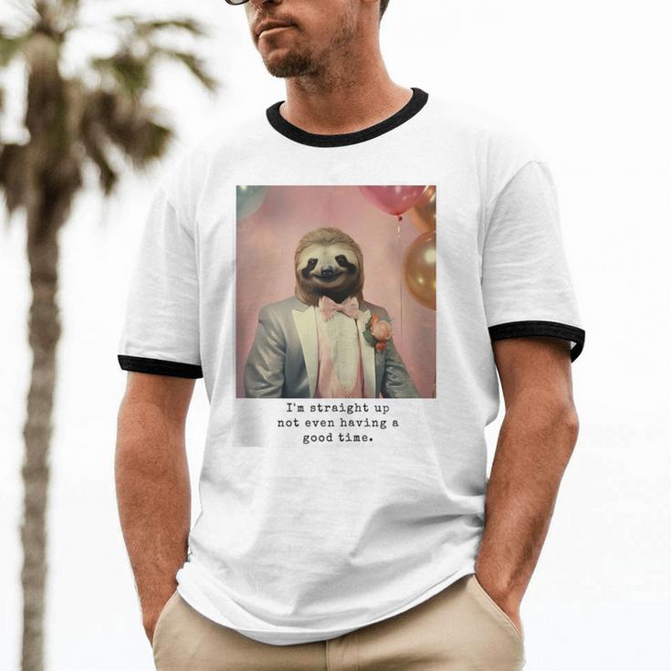 Social Anxiety Not Having A Good Time Socializing Introvert Unisex Cotton Ringer T-Shirt Social Anxiety Not Having A Good Time Socializing Introvert Unisex Cotton Ringer T-Shirt