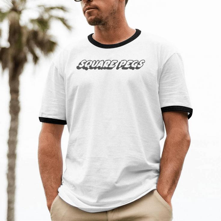Square Pegs 1980's Television Show 80's Nostalgia Unisex Cotton Ringer T-Shirt Square Pegs 1980's Television Show 80's Nostalgia Unisex Cotton Ringer T-Shirt