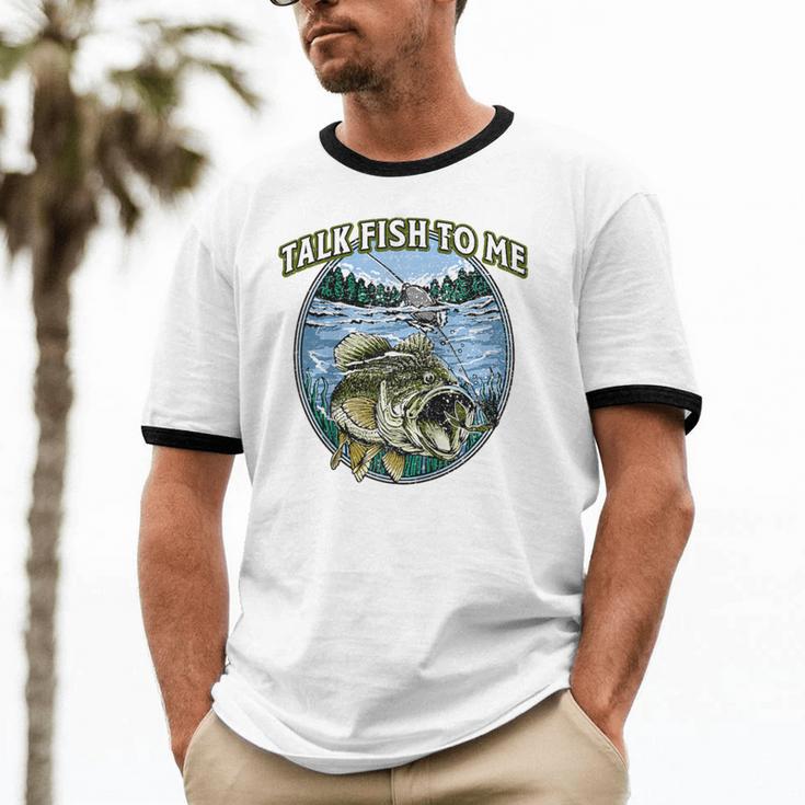 Talk Fish To Me Introvert Fishing Antisocial Fisherman Raglan Baseball Tee Unisex Cotton Ringer T-Shirt Talk Fish To Me Introvert Fishing Antisocial Fisherman Raglan Baseball Tee Unisex Cotton Ringer T-Shirt