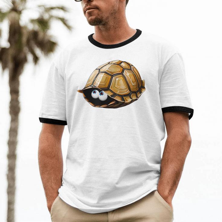 Timid Turtle Cute Introvert Misanthropic Antisocial Unisex Cotton Ringer T-Shirt Timid Turtle Cute Introvert Misanthropic Antisocial Unisex Cotton Ringer T-Shirt