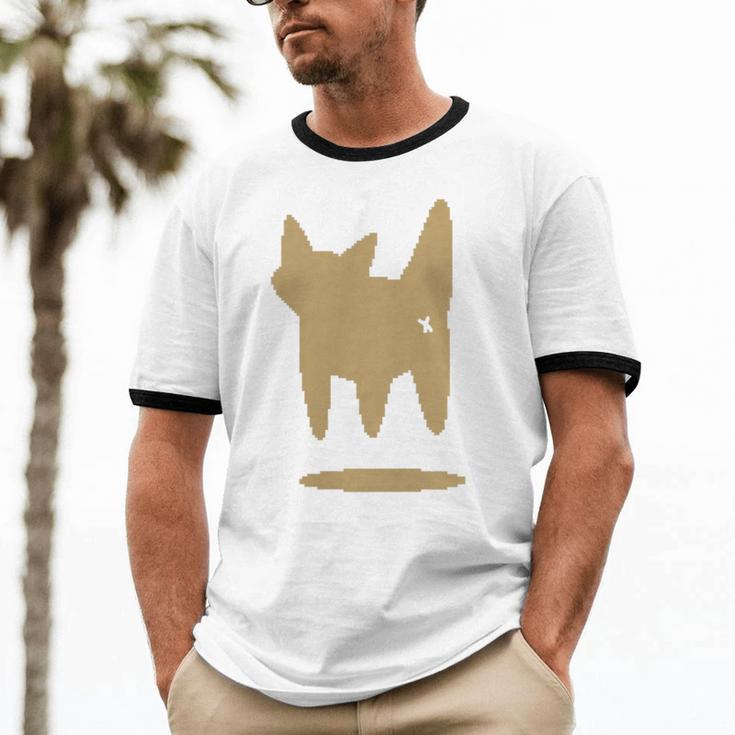 Yk2 Cat With Tomboy Tail 90s Nostalgia Downtown Indie Premium Tri-Blend Unisex Cotton Ringer T-Shirt Yk2 Cat With Tomboy Tail 90s Nostalgia Downtown Indie Premium Tri-Blend Unisex Cotton Ringer T-Shirt