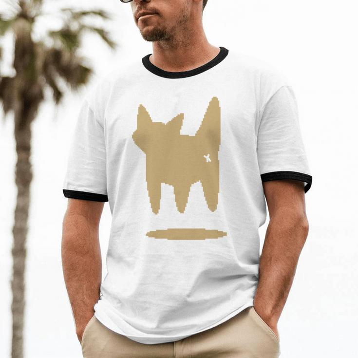 Yk2 Cat With Tomboy Tail 90s Nostalgia Downtown Indie Unisex Cotton Ringer T-Shirt Yk2 Cat With Tomboy Tail 90s Nostalgia Downtown Indie Unisex Cotton Ringer T-Shirt