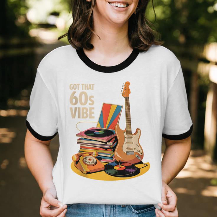 1960s 60s Reunion Nostalgia Memories Music School Grew Up Unisex Cotton Ringer T-Shirt