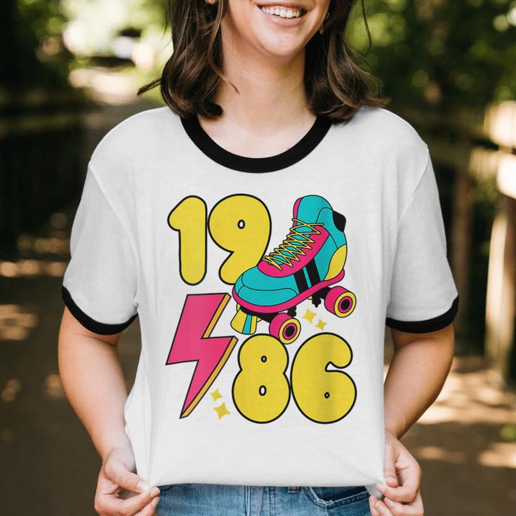 1986 Retro Raised In The 80s Old School Nostalgia Vibes Unisex Cotton Ringer T-Shirt 1986 Retro Raised In The 80s Old School Nostalgia Vibes Unisex Cotton Ringer T-Shirt