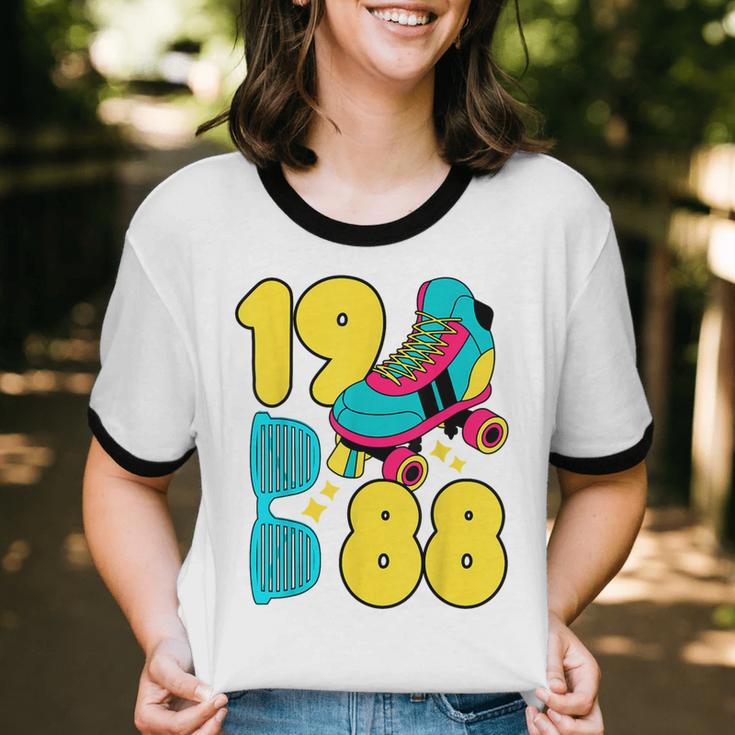 1988 Retro Raised In The 80s Old School Nostalgia Vibes Unisex Cotton Ringer T-Shirt 1988 Retro Raised In The 80s Old School Nostalgia Vibes Unisex Cotton Ringer T-Shirt