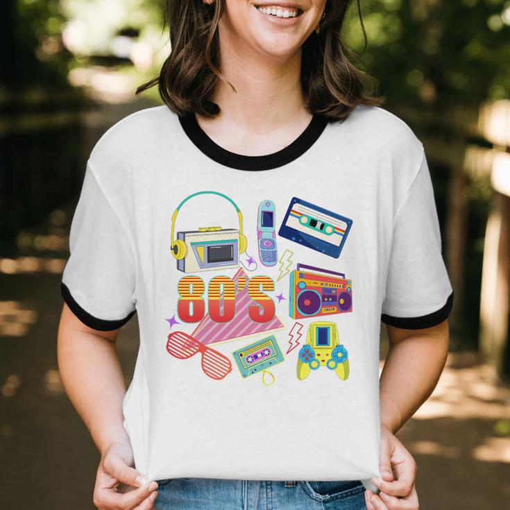 80's Vintage Cassette Tape Nostalgia Mixtape Era 1980s Retro Premium Tri-Blend Unisex Cotton Ringer T-Shirt 80's Vintage Cassette Tape Nostalgia Mixtape Era 1980s Retro Premium Tri-Blend Unisex Cotton Ringer T-Shirt