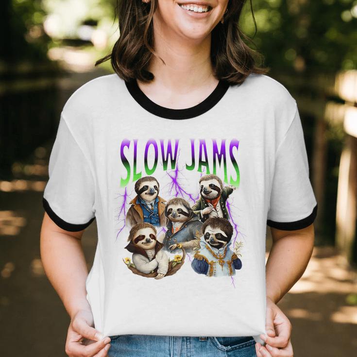 90s Style Bootleg Trendy Sloth Design For Introverts Unisex Cotton Ringer T-Shirt 90s Style Bootleg Trendy Sloth Design For Introverts Unisex Cotton Ringer T-Shirt