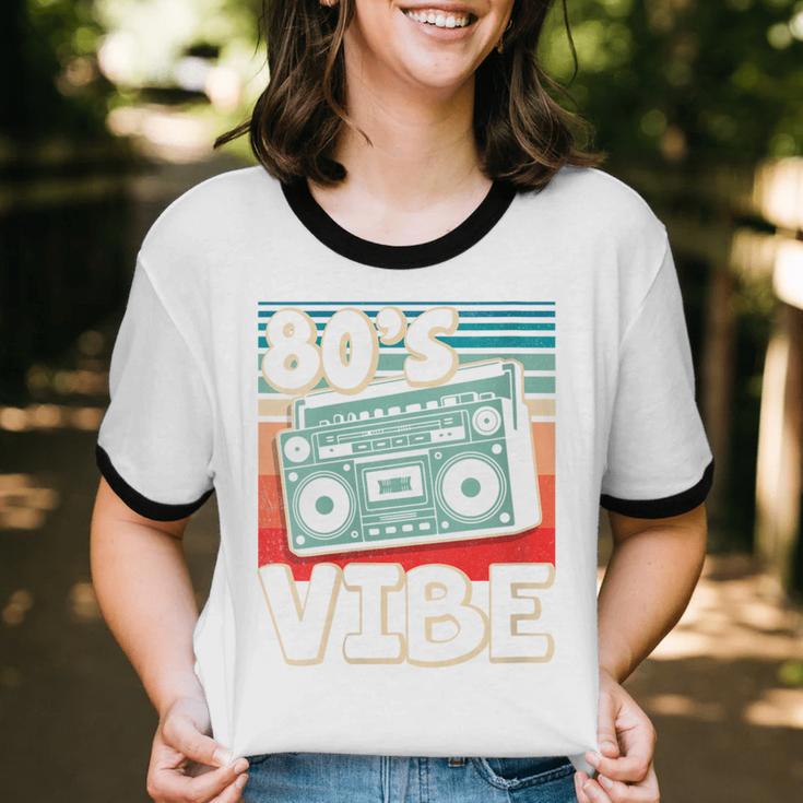90's Vibe Vintage Style Cassette Tape Nostalgia 1990s Party Unisex Cotton Ringer T-Shirt 90's Vibe Vintage Style Cassette Tape Nostalgia 1990s Party Unisex Cotton Ringer T-Shirt