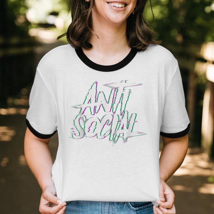Anti Social Anti Social Club Introvert People Hate Unisex Cotton Ringer T-Shirt