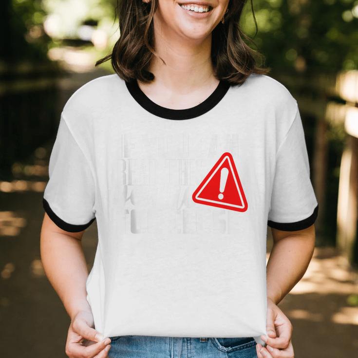 Antisocial Keep Away Sarcastic Bad Attitude Introvert Unisex Cotton Ringer T-Shirt