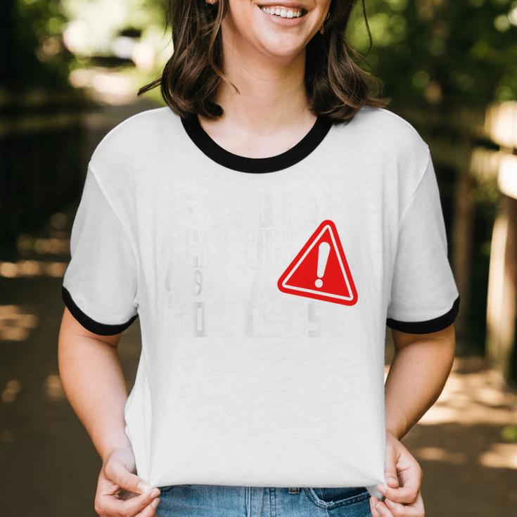 Antisocial Keep Away Sarcastic Bad Attitude Introvert Unisex Cotton Ringer T-Shirt