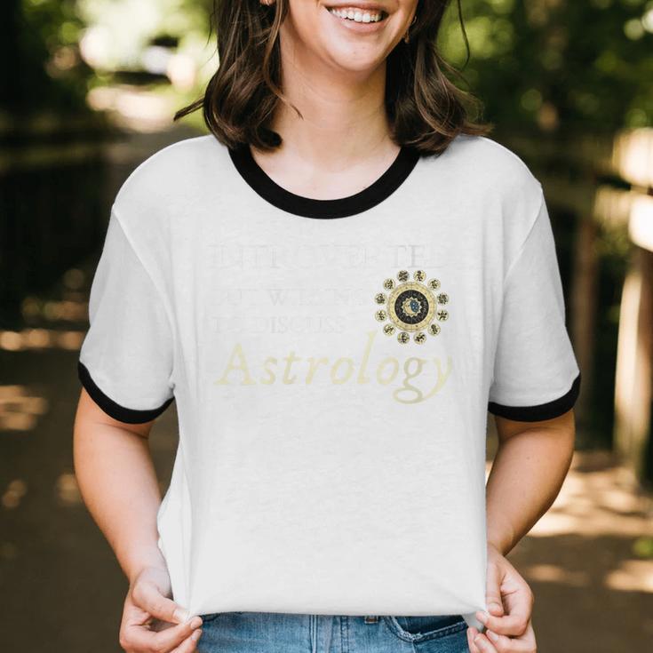 Astrology Quote For Introvert Astrologists Spirituality Unisex Cotton Ringer T-Shirt Astrology Quote For Introvert Astrologists Spirituality Unisex Cotton Ringer T-Shirt