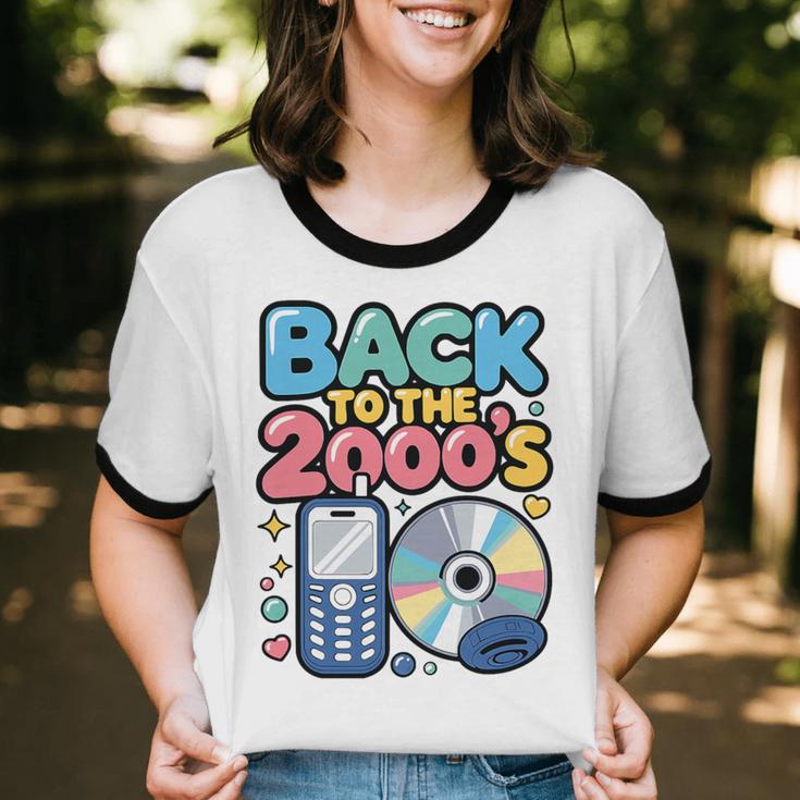 Back To The 2000s Retro Nostalgia Premium Tri-Blend Unisex Cotton Ringer T-Shirt Back To The 2000s Retro Nostalgia Premium Tri-Blend Unisex Cotton Ringer T-Shirt