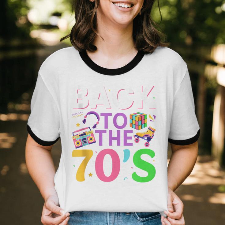 Back To The 70's Mixtape Era Nostalgia Retro 1970 70's Style Unisex Cotton Ringer T-Shirt Back To The 70's Mixtape Era Nostalgia Retro 1970 70's Style Unisex Cotton Ringer T-Shirt