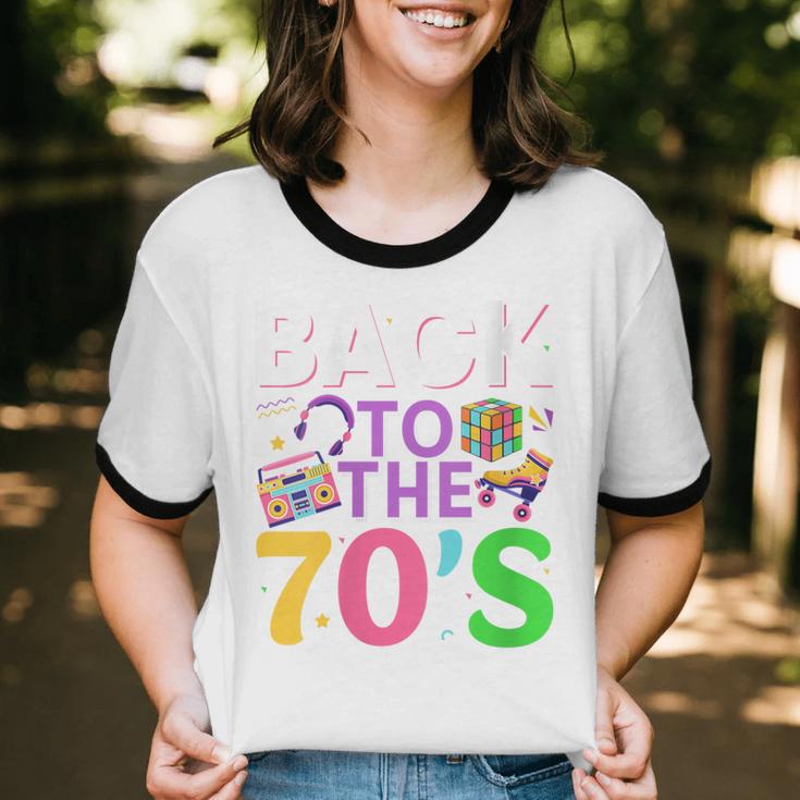 Back To The 70's Mixtape Era Nostalgia Retro 1970 70's Style Unisex Cotton Ringer T-Shirt Back To The 70's Mixtape Era Nostalgia Retro 1970 70's Style Unisex Cotton Ringer T-Shirt