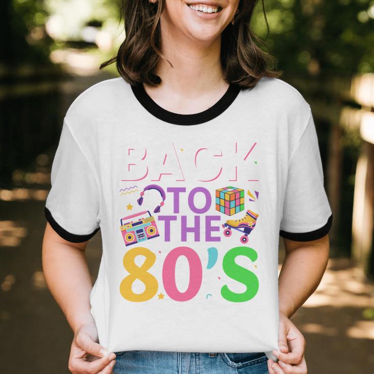 Back To The 80's Mixtape Era Nostalgia Retro 1980 80's Style Unisex Cotton Ringer T-Shirt Back To The 80's Mixtape Era Nostalgia Retro 1980 80's Style Unisex Cotton Ringer T-Shirt