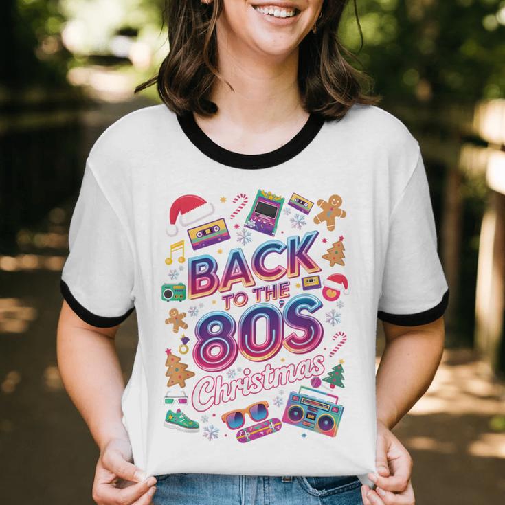 Back To-The 80 s Christmas Retro Cassette Boombox Nostalgia Unisex Cotton Ringer T-Shirt Back To-The 80 s Christmas Retro Cassette Boombox Nostalgia Unisex Cotton Ringer T-Shirt
