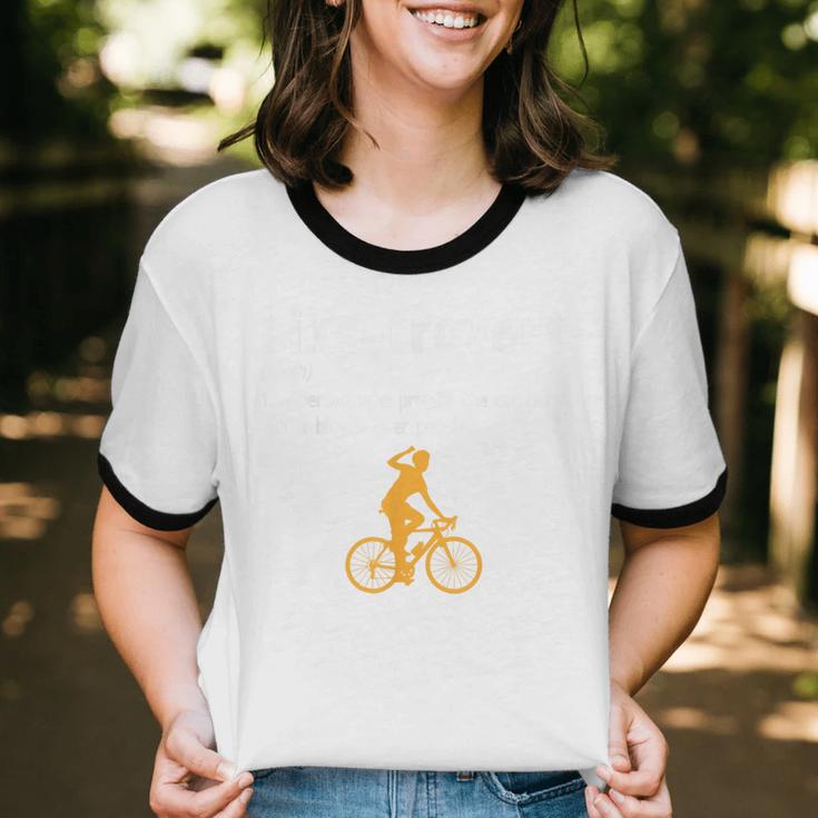 Bike-Trovert Bicycle Humor Definition Introvert Unisex Cotton Ringer T-Shirt Bike-Trovert Bicycle Humor Definition Introvert Unisex Cotton Ringer T-Shirt