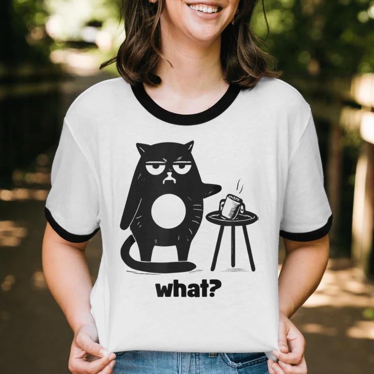 Cat What Humor Introvert Anti-Social Unisex Cotton Ringer T-Shirt Cat What Humor Introvert Anti-Social Unisex Cotton Ringer T-Shirt