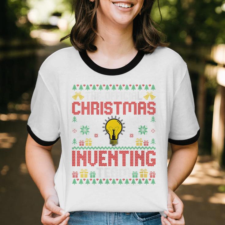Christmas Inventing Team Inventing Introvert Xmas Unisex Cotton Ringer T-Shirt Christmas Inventing Team Inventing Introvert Xmas Unisex Cotton Ringer T-Shirt