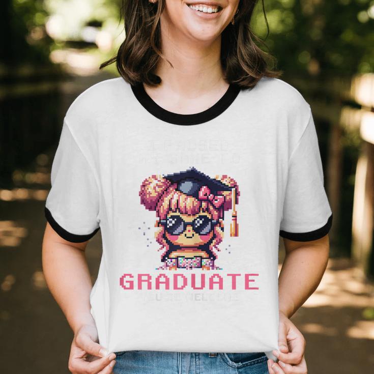 Classic I'm From The 1900s Retro Games Graduating Girl Unisex Cotton Ringer T-Shirt Classic I'm From The 1900s Retro Games Graduating Girl Unisex Cotton Ringer T-Shirt