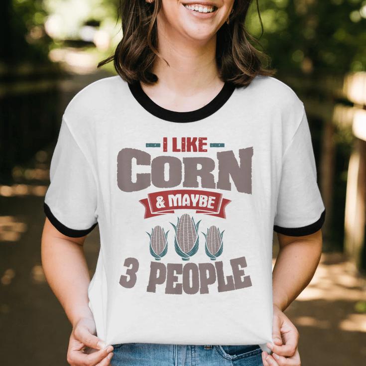 Corn Enthusiast Introvert Maize Farmer Planter Grower Unisex Cotton Ringer T-Shirt Corn Enthusiast Introvert Maize Farmer Planter Grower Unisex Cotton Ringer T-Shirt