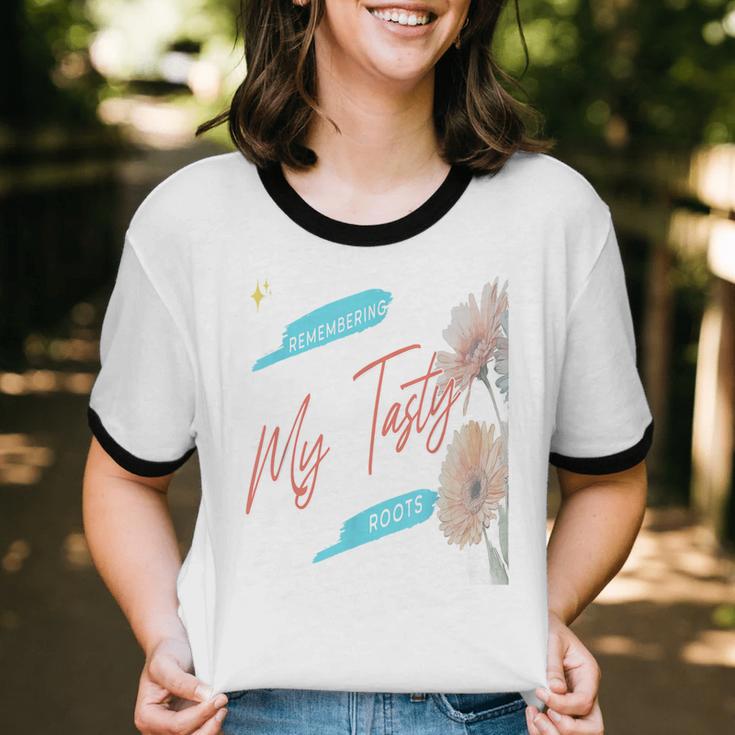 Cultural Flavor Memory Floral Nostalgia Garden Sentiment Unisex Cotton Ringer T-Shirt Cultural Flavor Memory Floral Nostalgia Garden Sentiment Unisex Cotton Ringer T-Shirt